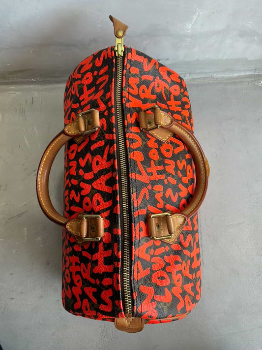 Louis Vuitton X Stephen Sprouse Orange Graffiti Speedy 30