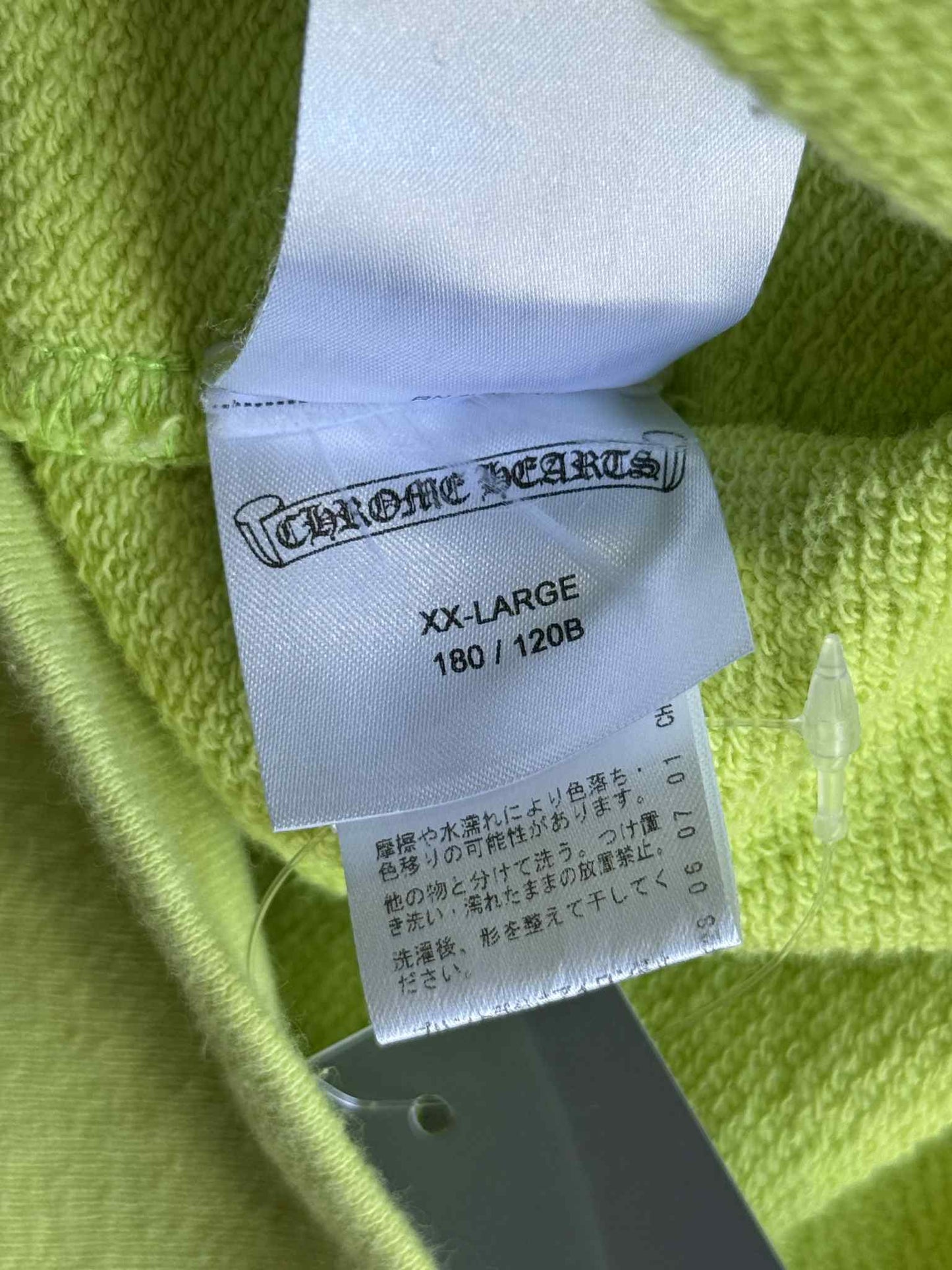 Chrome Hearts Matty Boy Lime Green Chainlink Hoodie