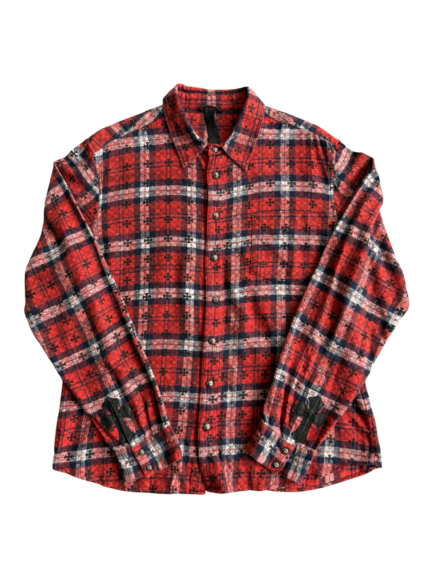Chrome Hearts Monogram Cross Patched Flannel
