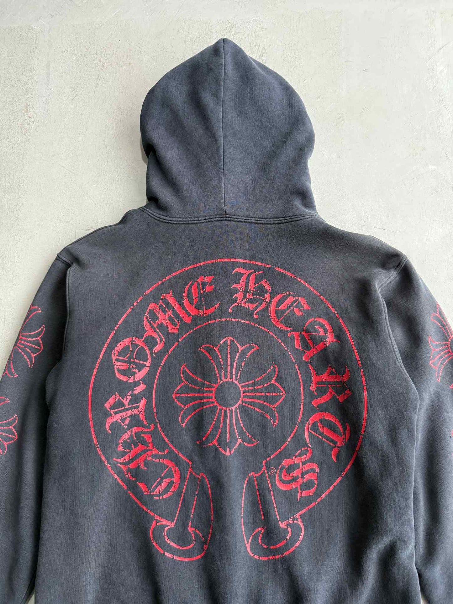 Chrome Hearts Red Horseshoe Hoodie