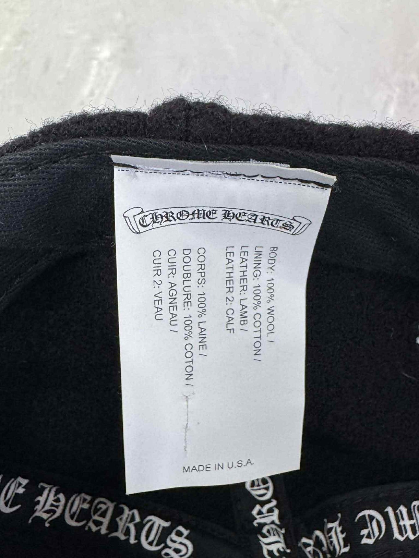 Chrome Hearts Tripple Cross Patch Wool Cap