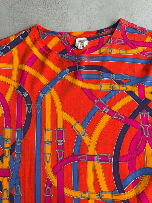 Hermes Shirt All over Bucket & Strap Print