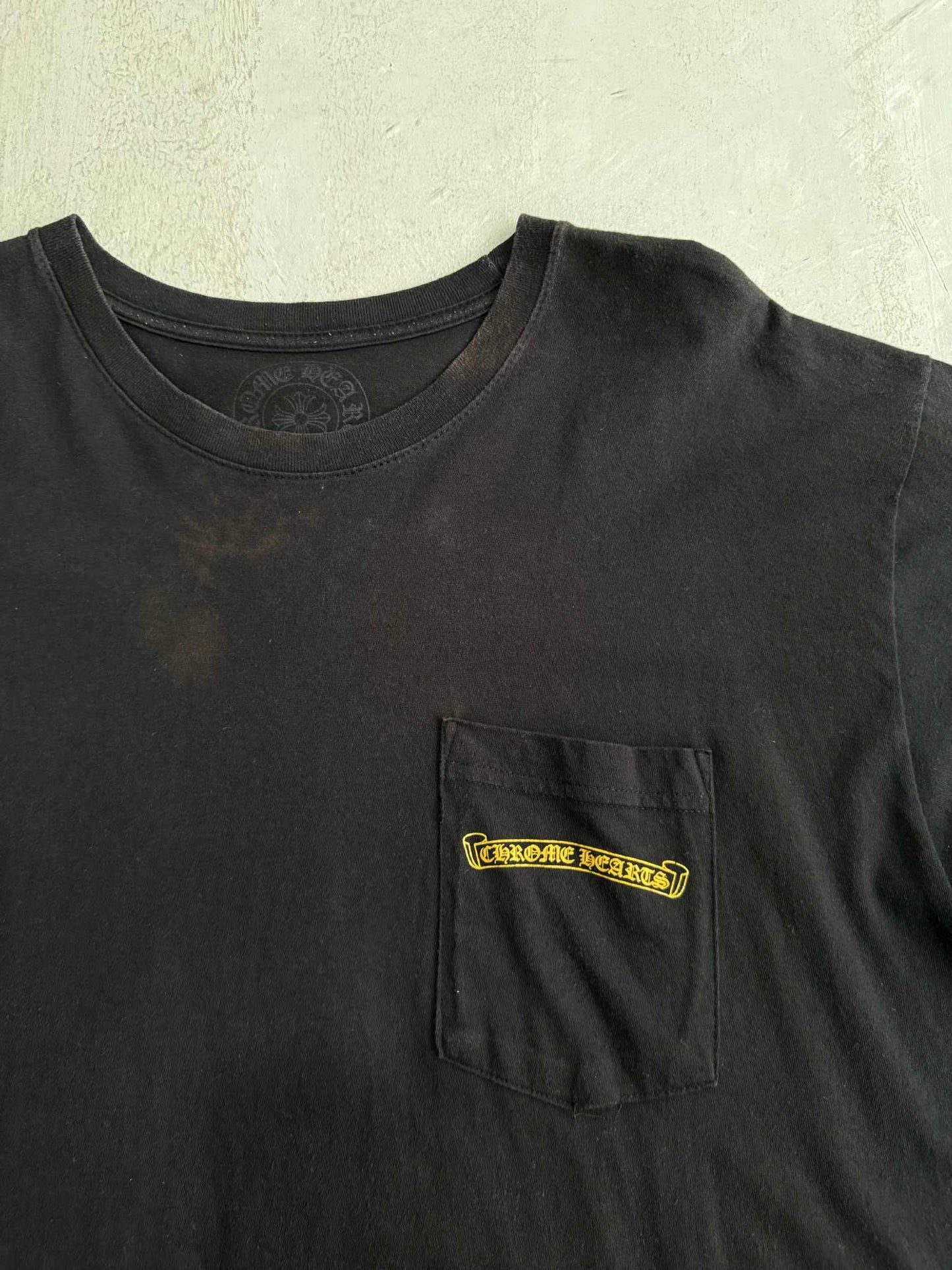 Chrome Heart Hollywood Yellow Plus Cross Tee