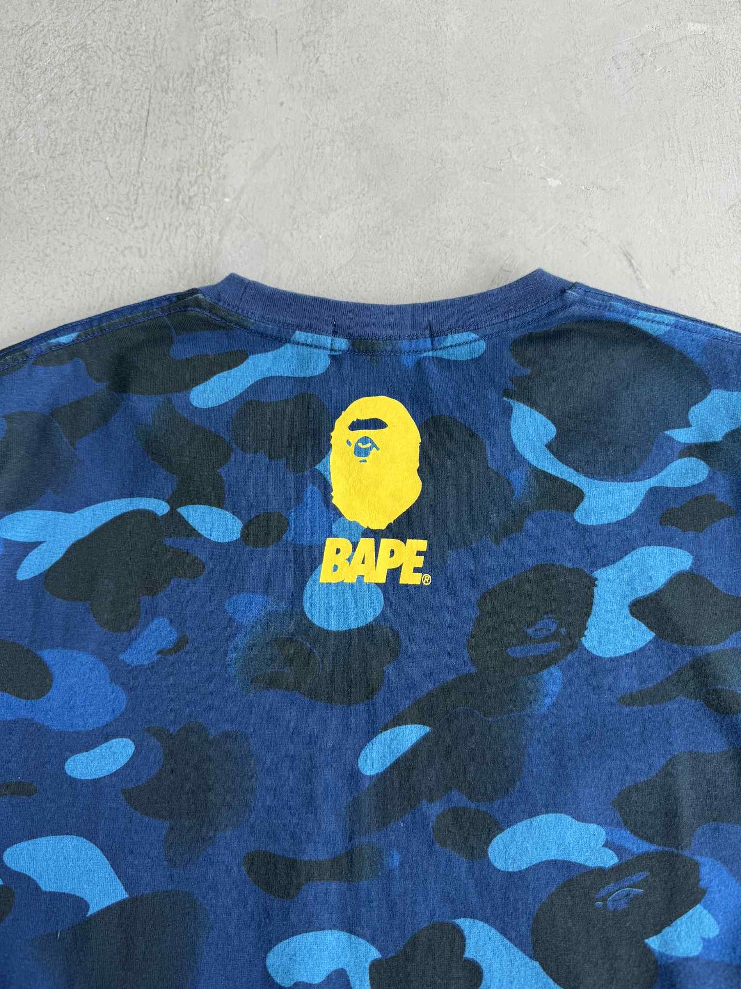 Bape Soldier Blue Camou Tee