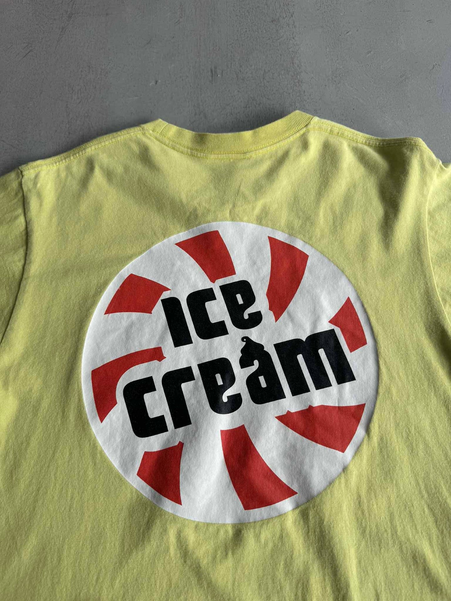 Ice Cream Bbc Neon Green Pocket Shirt