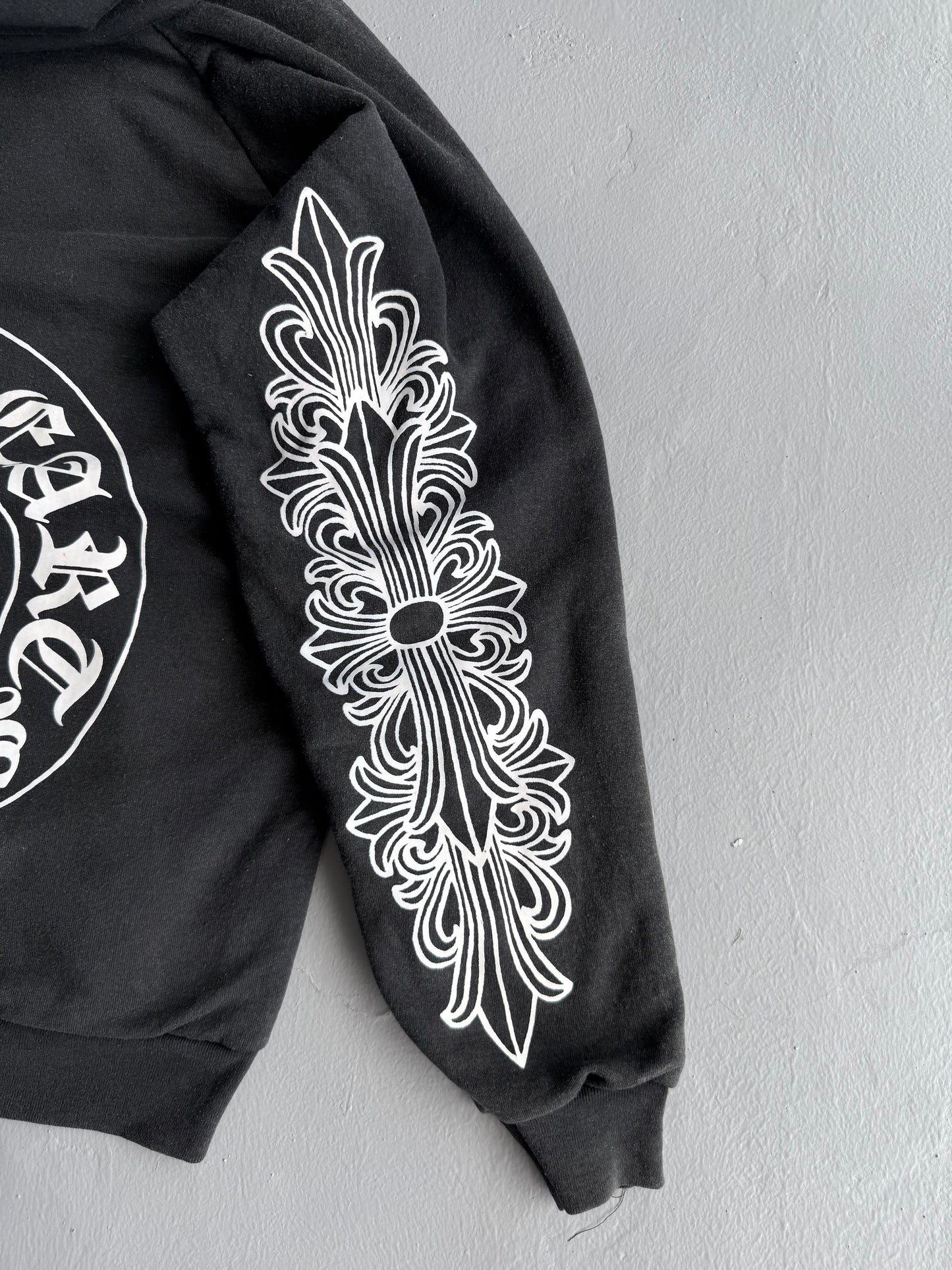 Vintage Chrome Hearts Horseshoe Floral Hoodie
