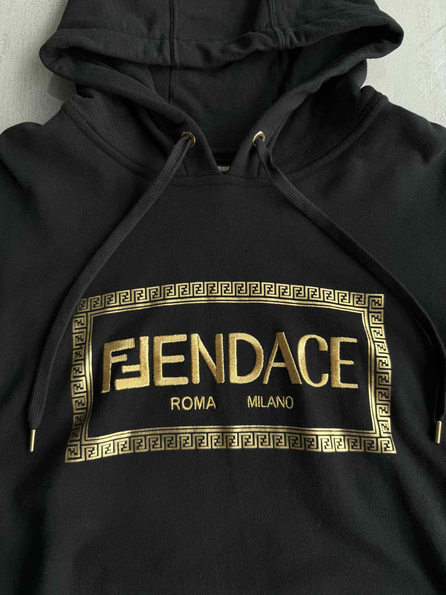 Fendi Versace Black Hoodie