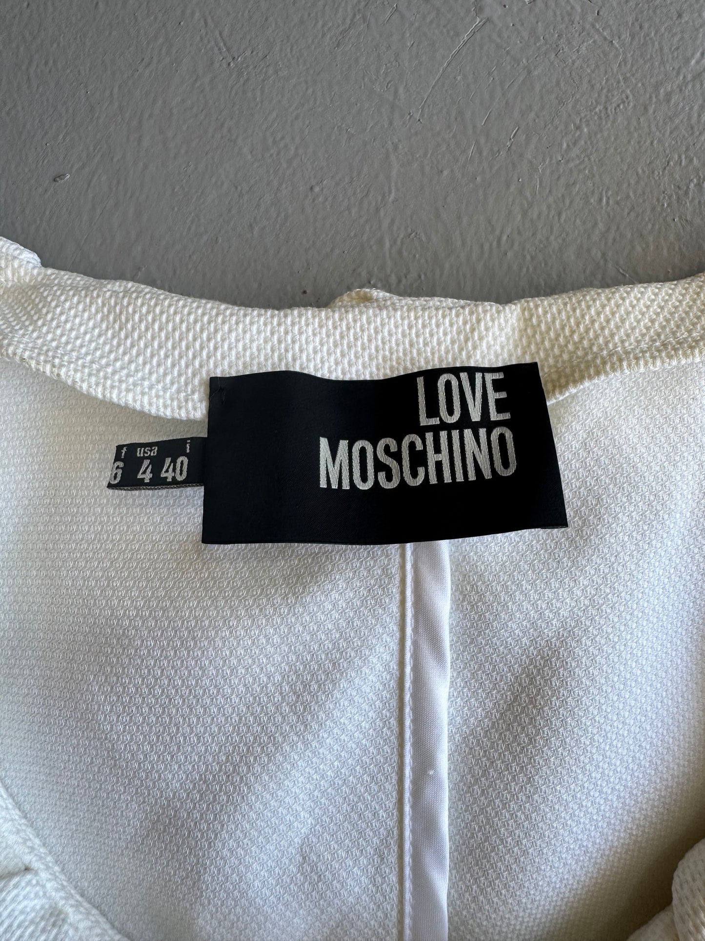 Love Moschino Button Crop Jacket