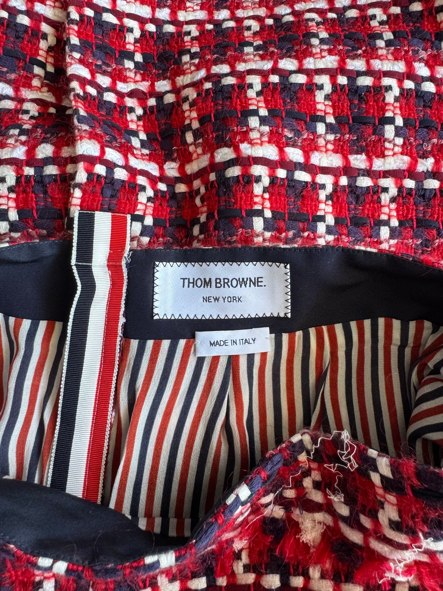 Thom Browne Tweed Maxi Skirt