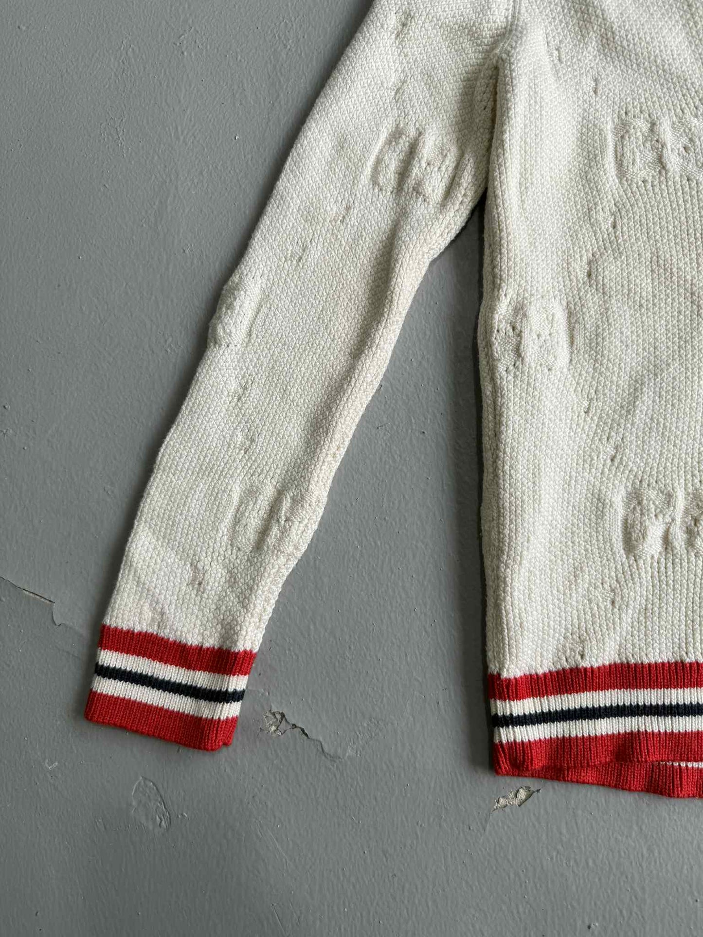 Gucci Monogram Striped Casual Long Sleeve Sweater