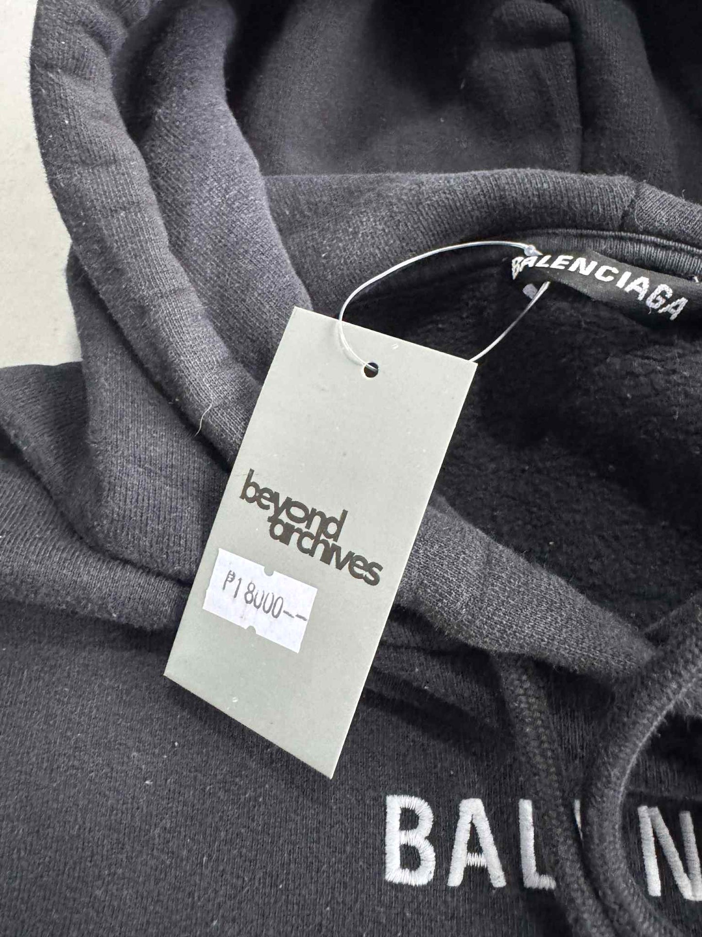 Balenciaga Paris Flag Cotton Hoodie