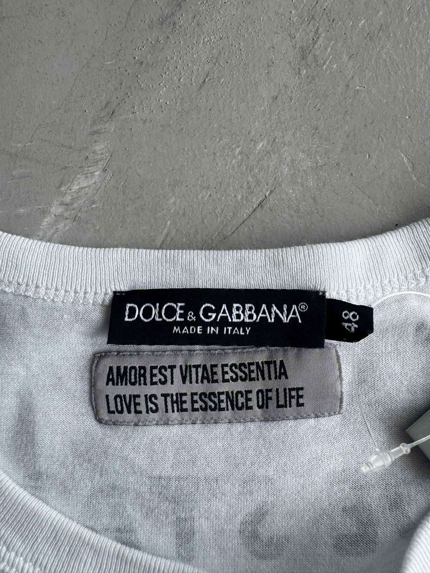 Dolce & Gabbana Printed White tee