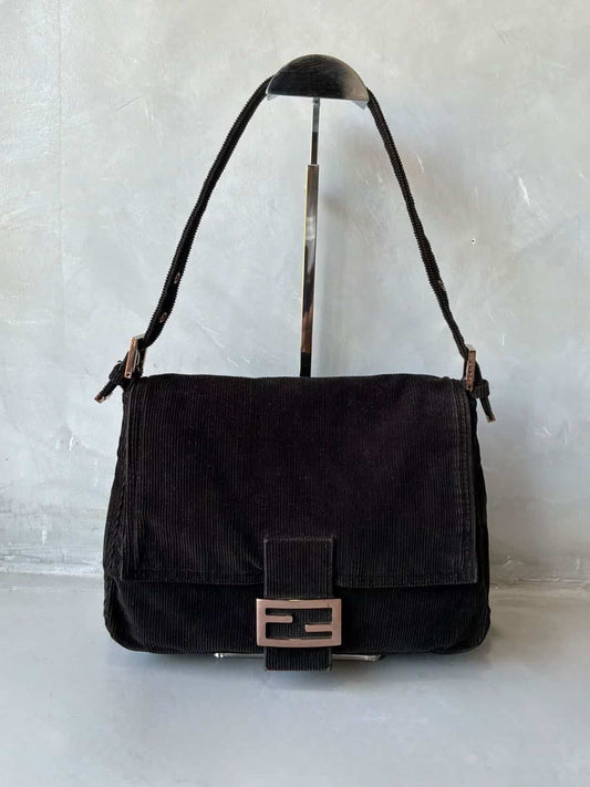 2000’s Fendi Curdoroy Copper Mamma Baguette Bag