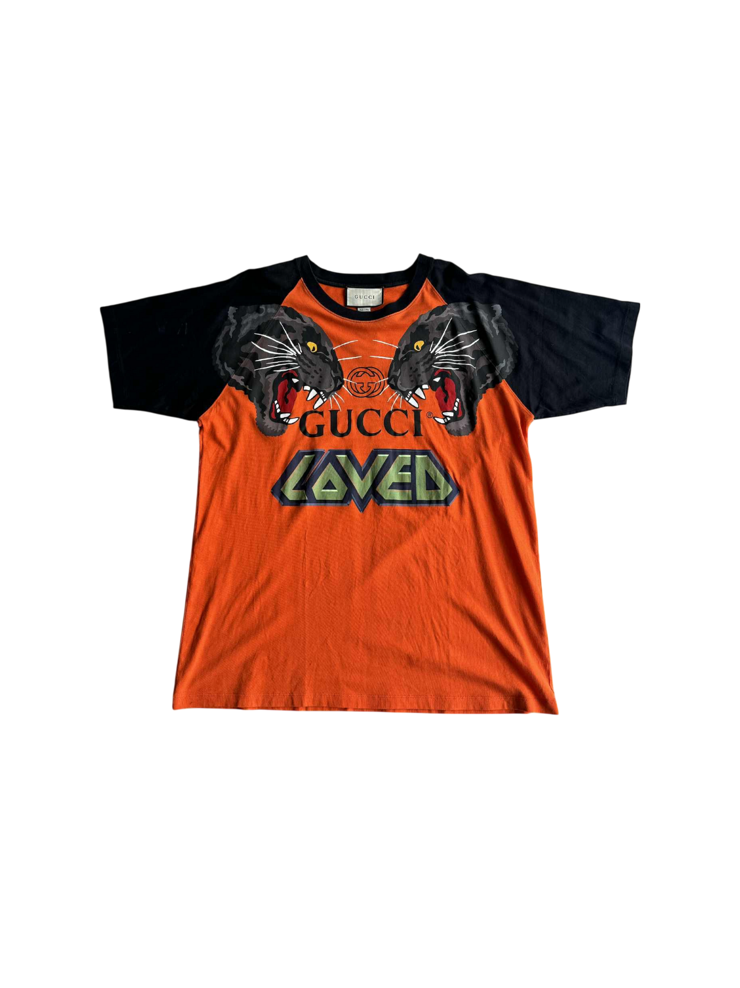 Gucci Loved Tiger Print Orange Shirt
