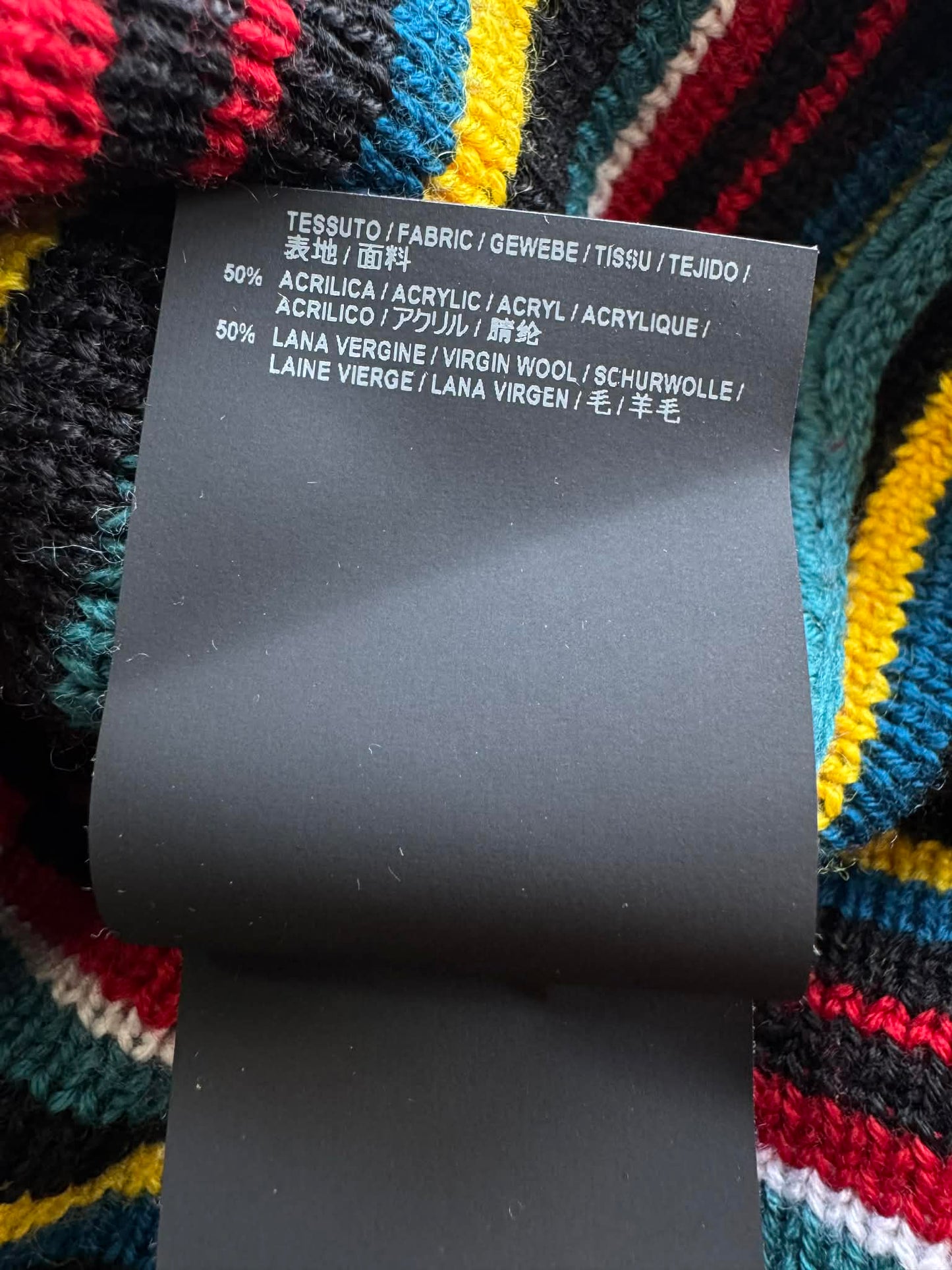 Balenciaga Multicolor Striped Logo Sweater