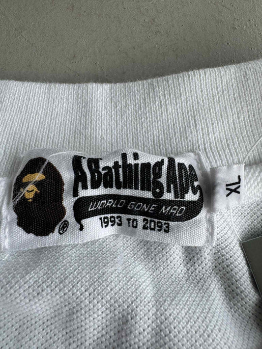 Bape Baby Milo White Polo Shirt