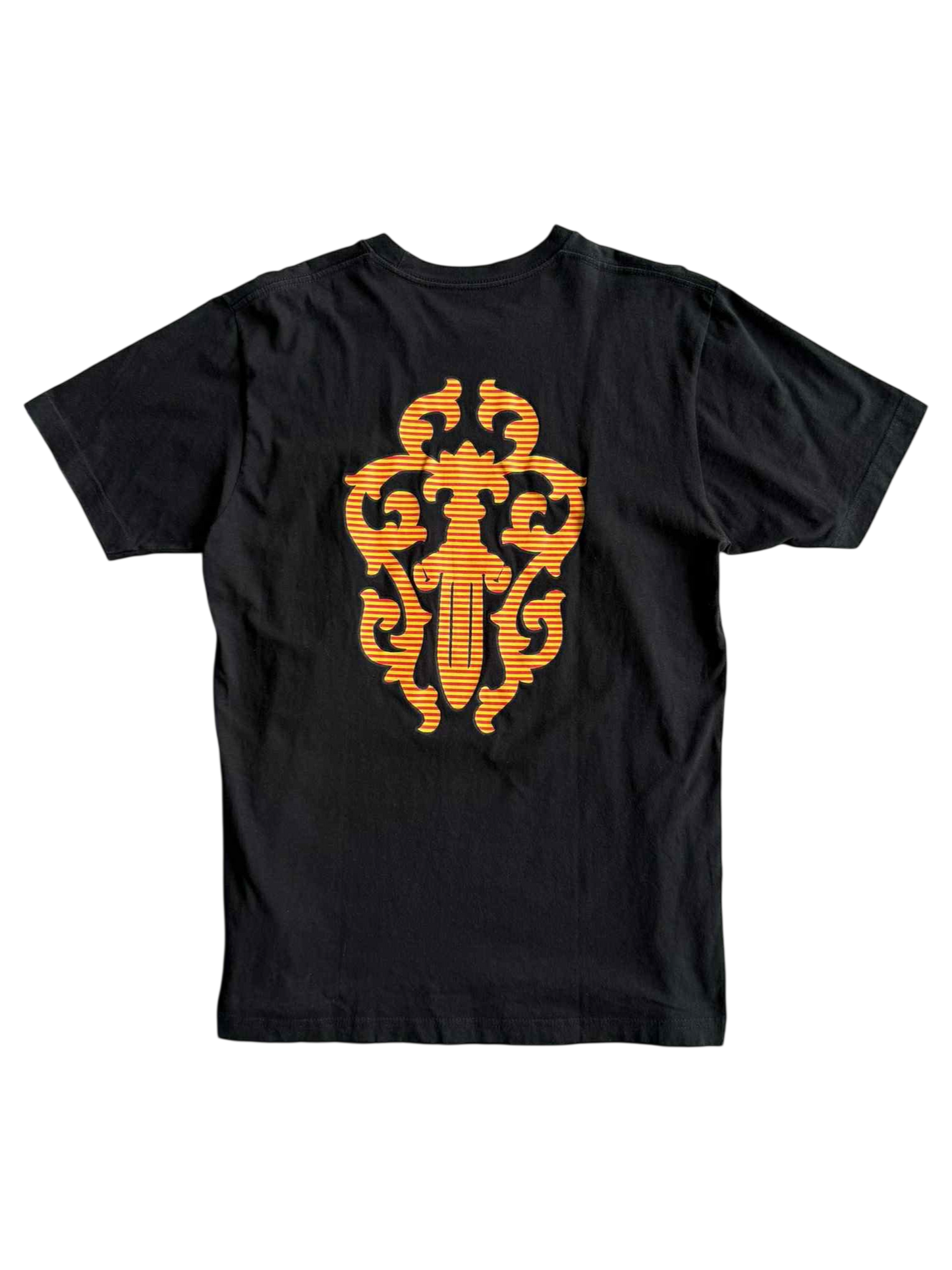 Chrome Hearts Orange Stripes Logo Tee