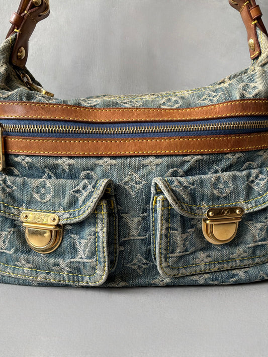 Louis Vuitton Denim Monogram PM Shoulder Bag