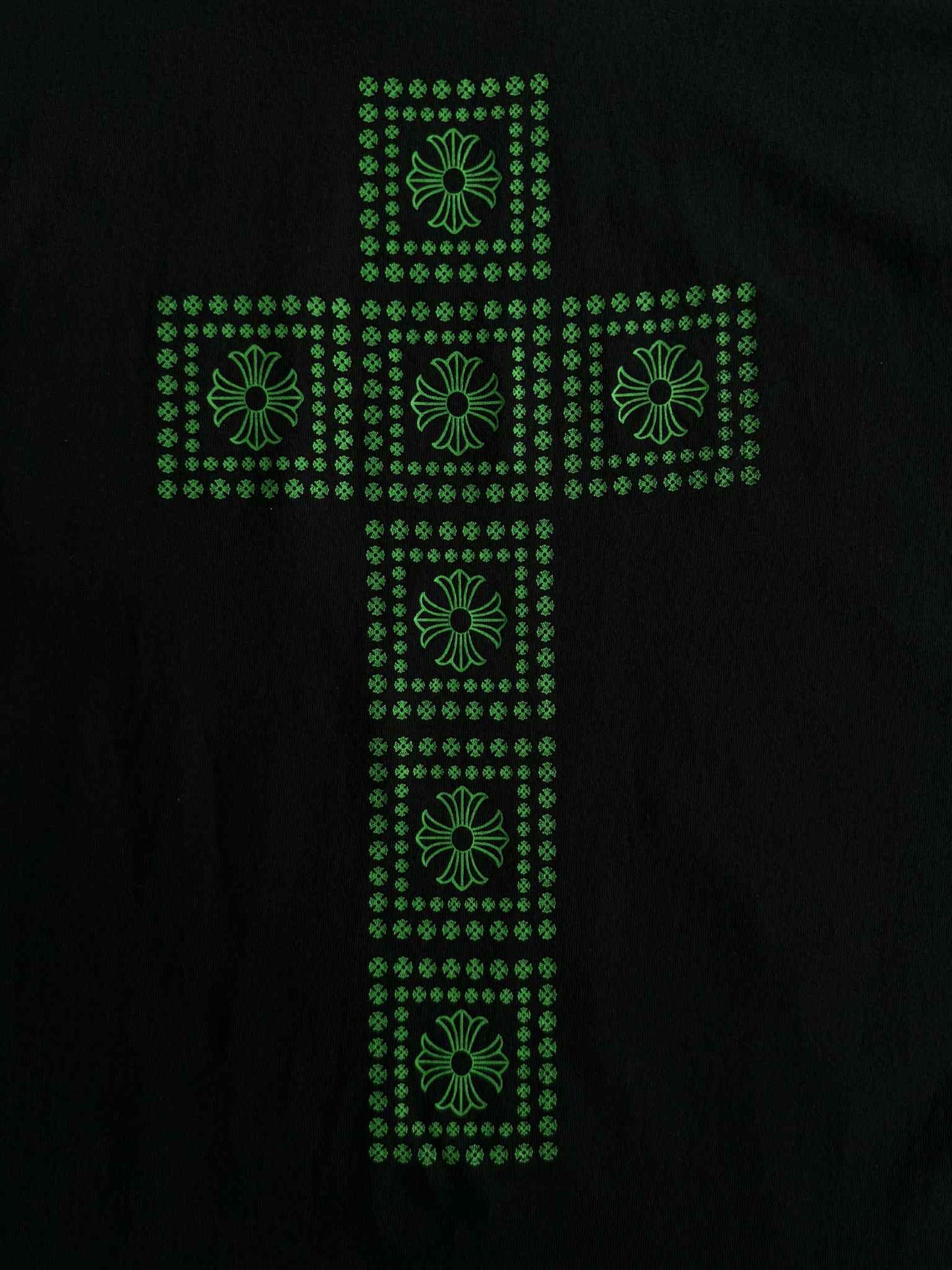 Chrome Hearts Green Cross Scroll Pocket Tee