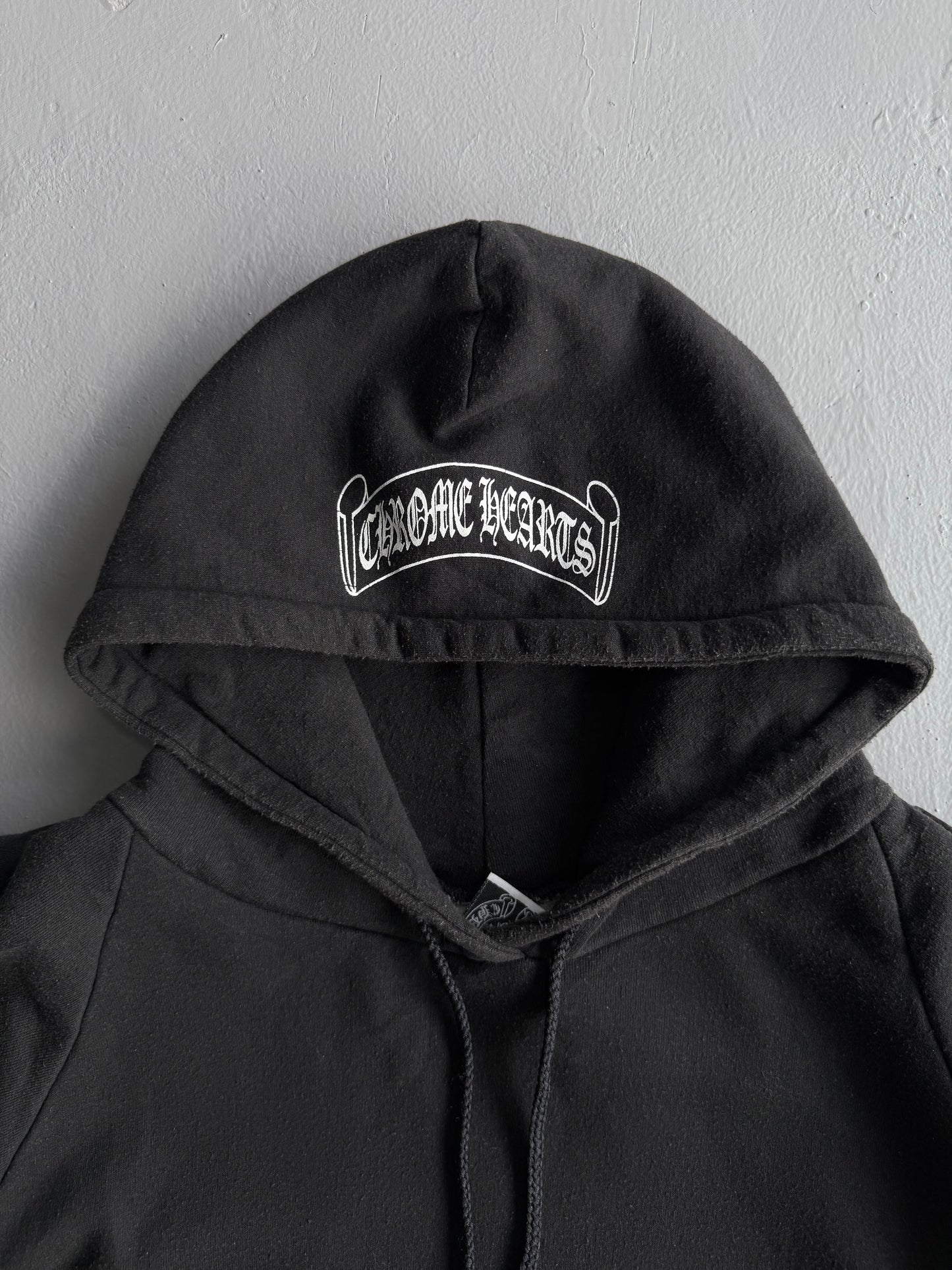 Vintage Chrome Hearts Scroll Logo Hoodie