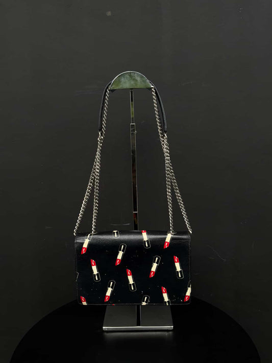 Saint Laurent Paris Lipstick Flap Chain Shoulder Bag