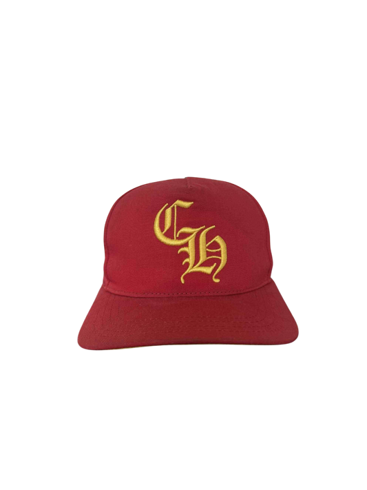 Chrome Hearts Red CH imbroidered Baseball Cap
