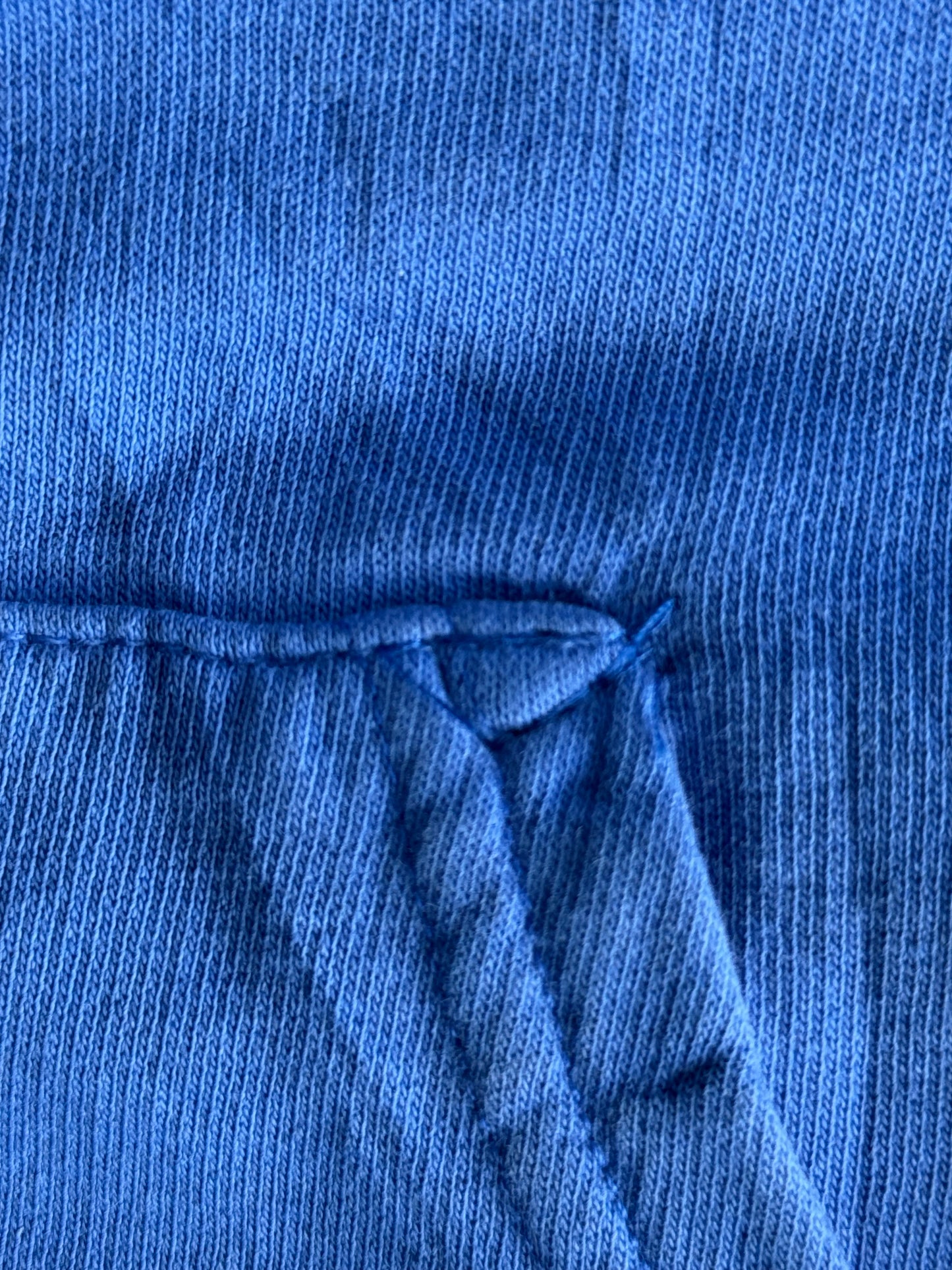Chrome Hearts Side T-Bar Blue Zip Hoodie