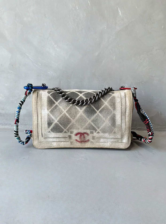 2014 Chanel Art School Oh My Boy Graffiti Bag