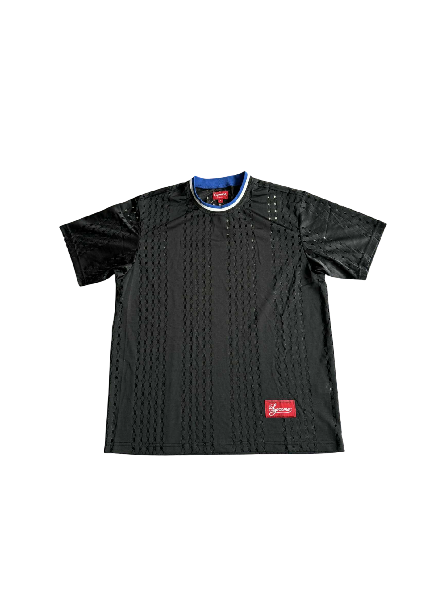 Supreme Perforated Stripe Warm Up Top