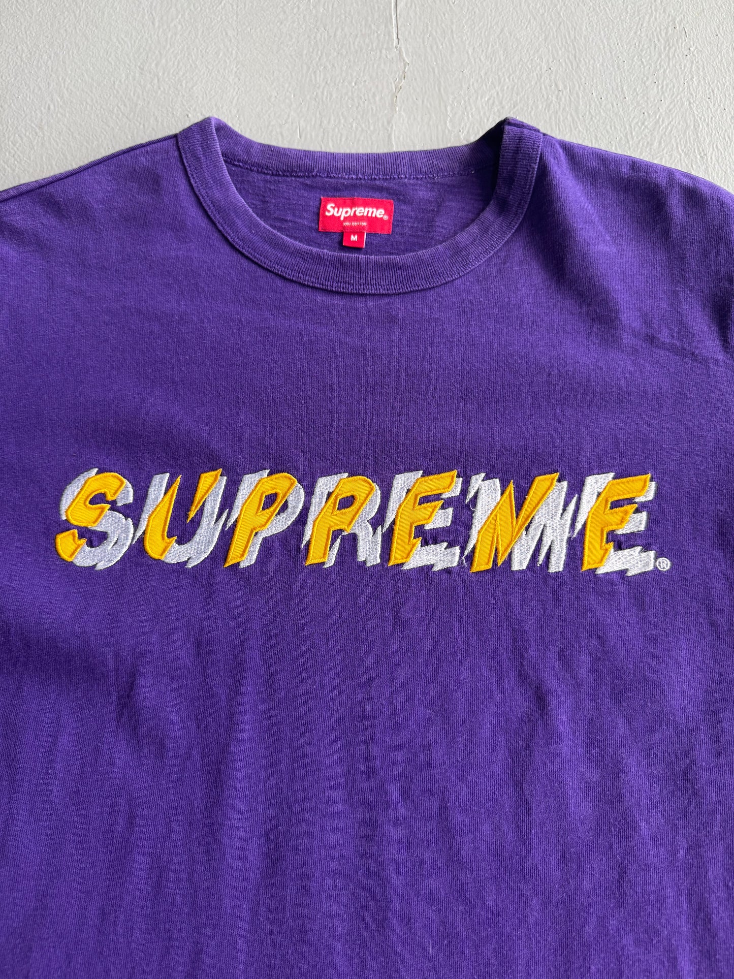 Supreme embroidered script tee