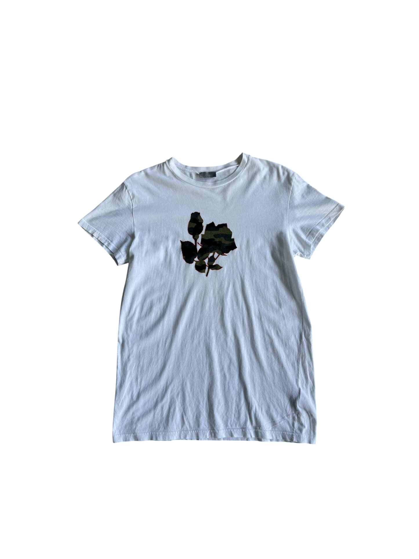 Dior White Flower camou Design tee