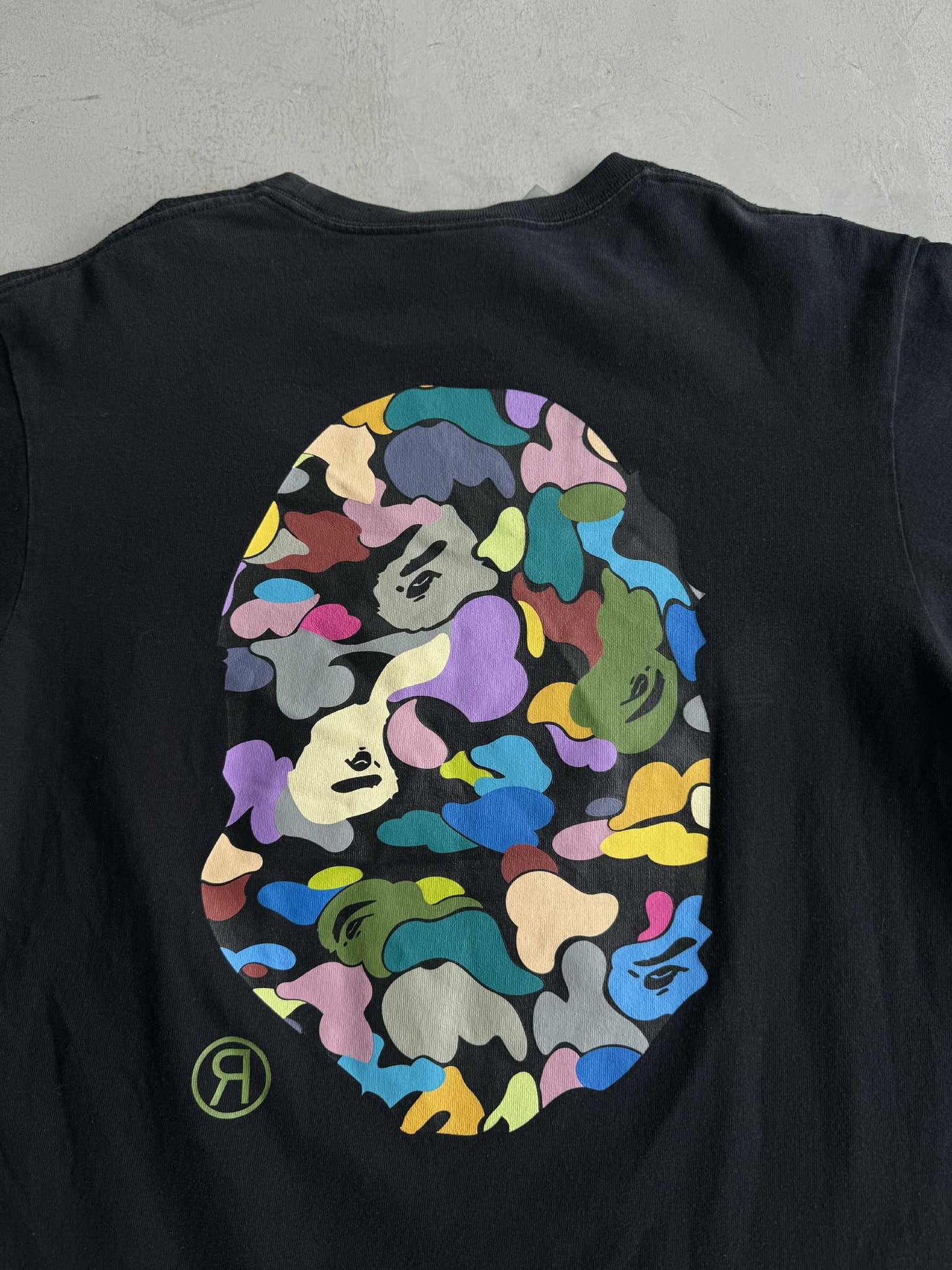 Bape Multi Camou Big Head Tee