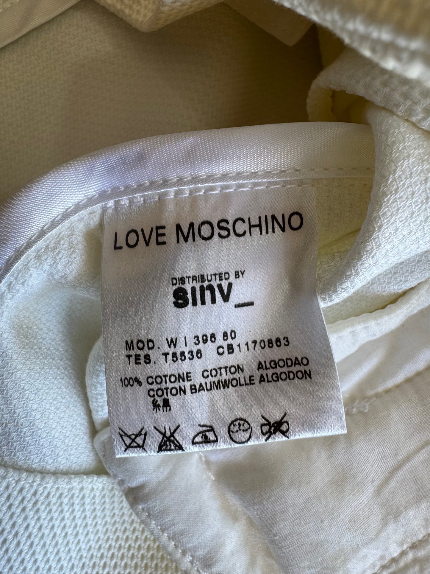 Love Moschino Button Crop Jacket