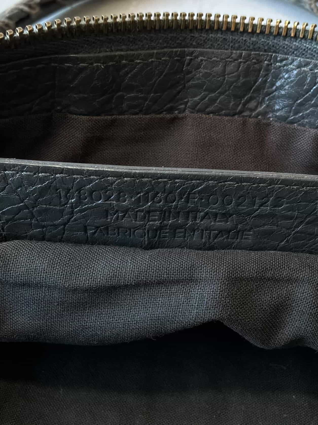 Balenciaga City Part Time Dark Gray Lambskin Bag