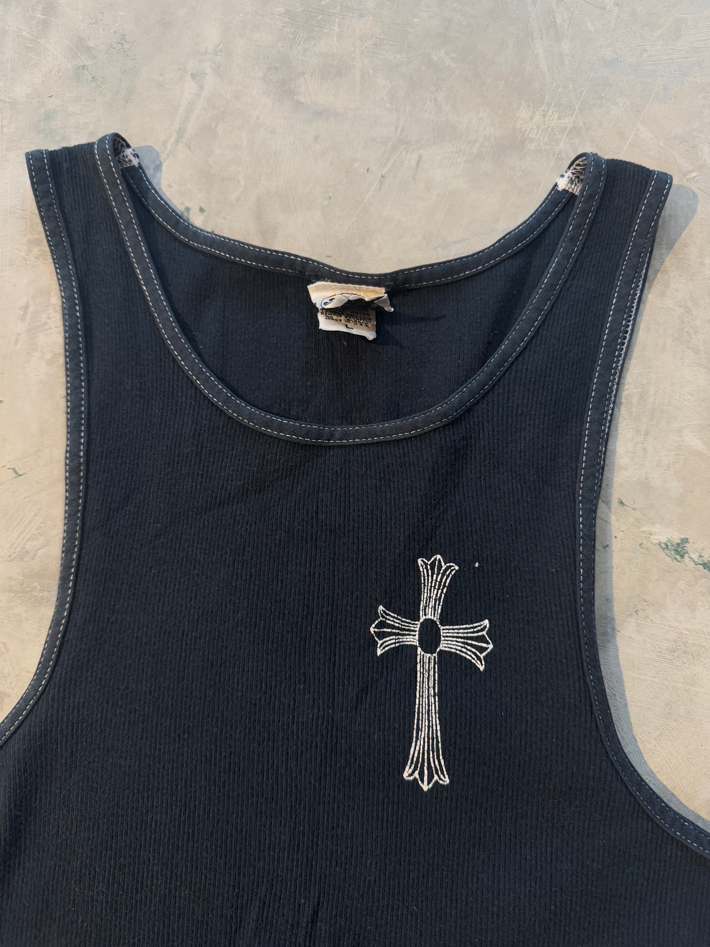 Vintage Chrome Hearts ‘FUCK YOU’ Thermal Tanktop