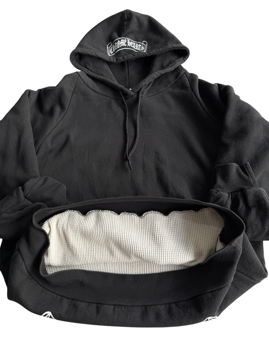 Vintage Chrome Hearts Scroll Logo Hoodie