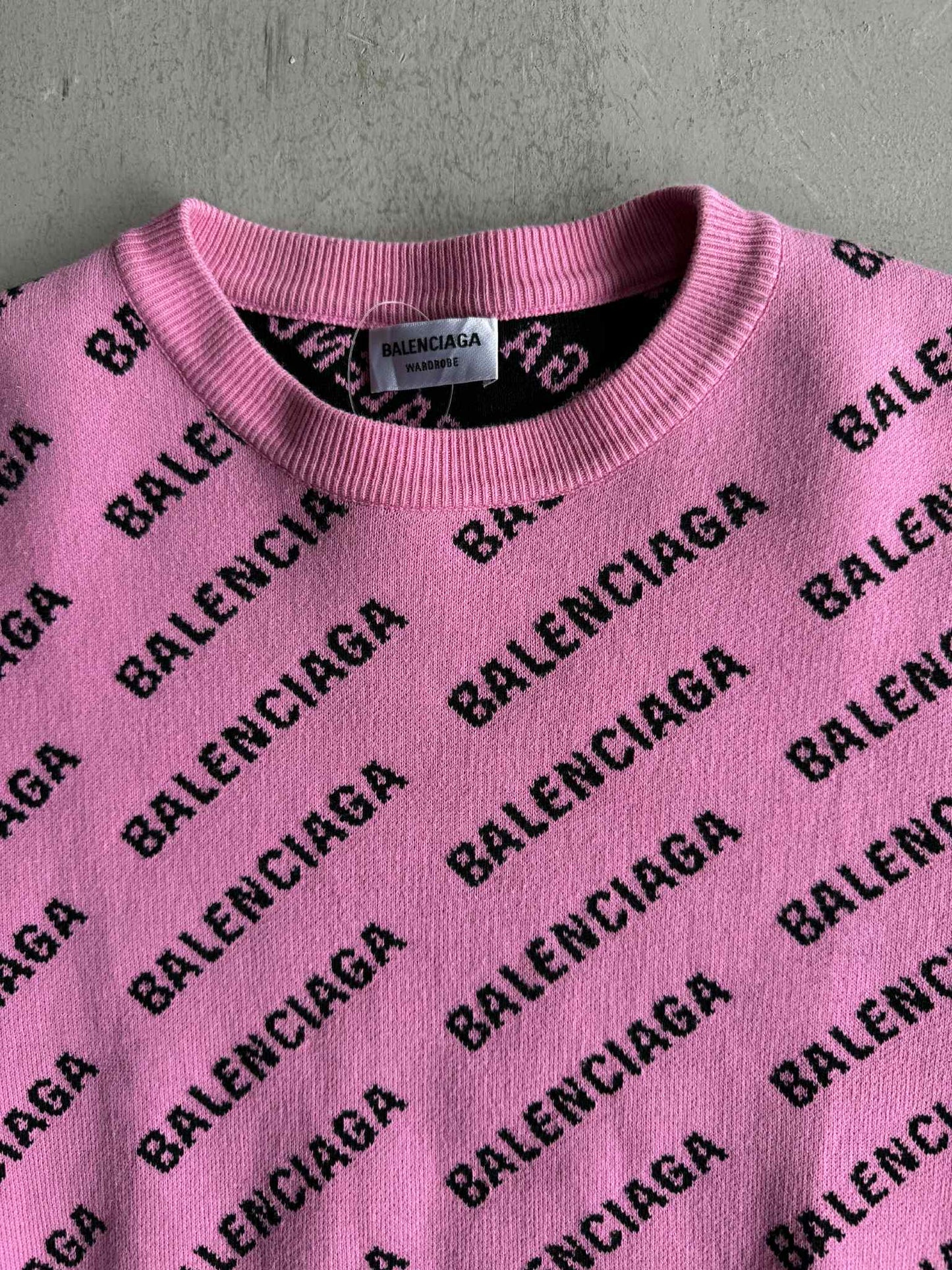 Balenciaga All Over Logo Sweater