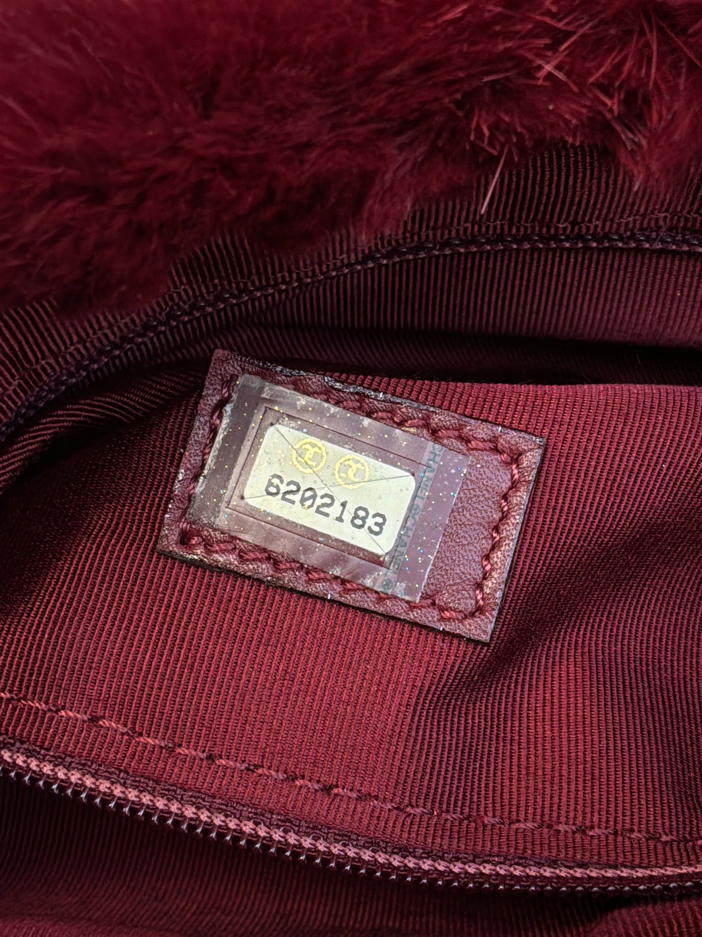 Chanel Vintage Rabbit Fur Shoulder Bag