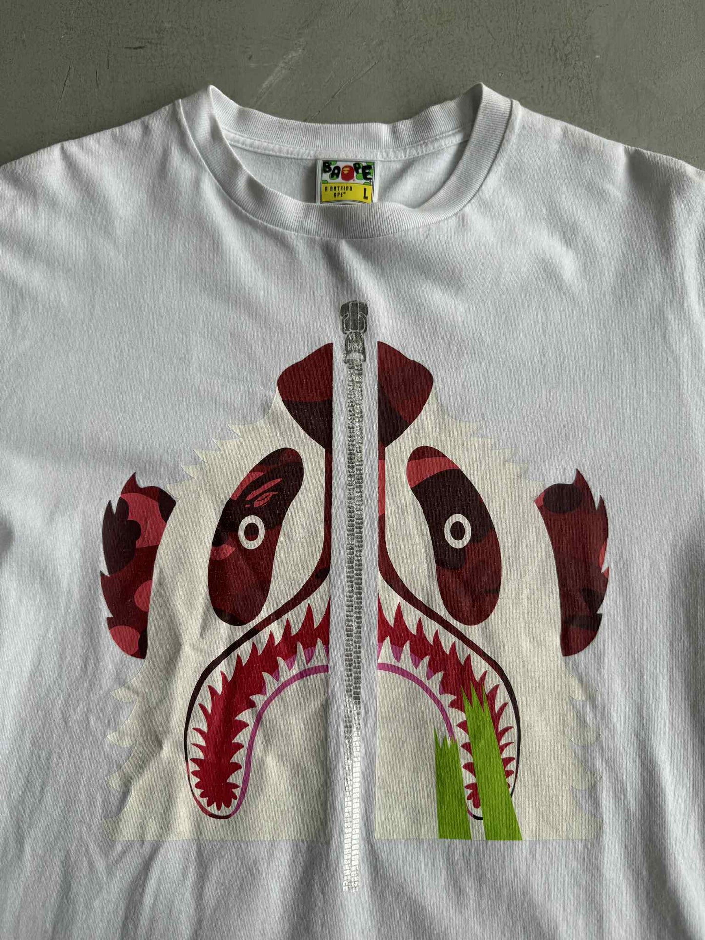 Bape Panda White/red Tee