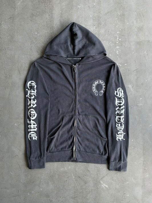 2000s Chrome Hearts T Bar Zip Hoodie