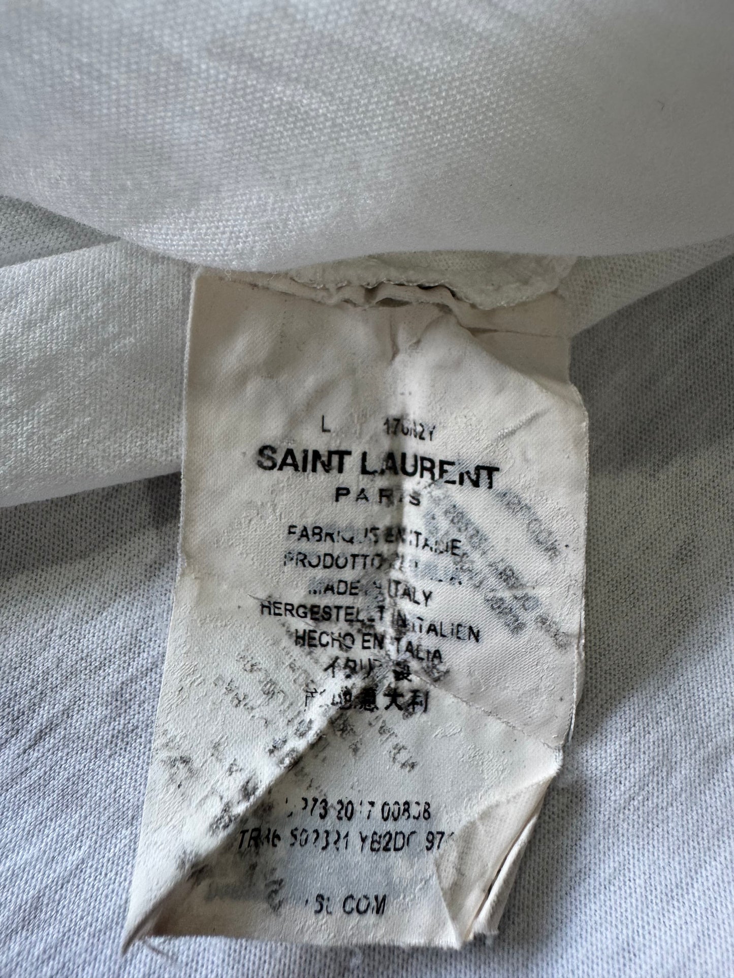Saint Laurent Paris ‘YSL’ Flag Tee