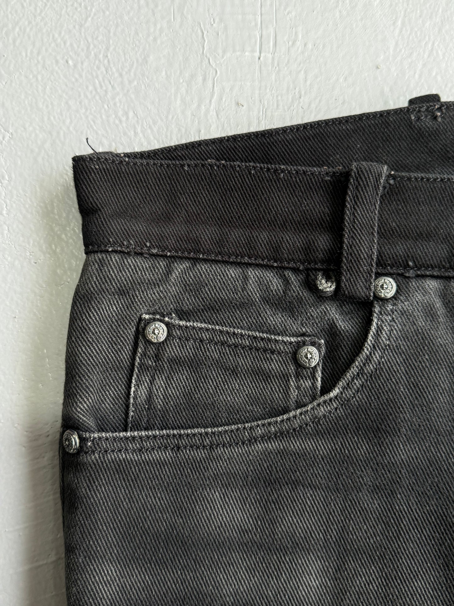 Vintage Chrome Hearts ‘Fleur Knee’ Flare Pants
