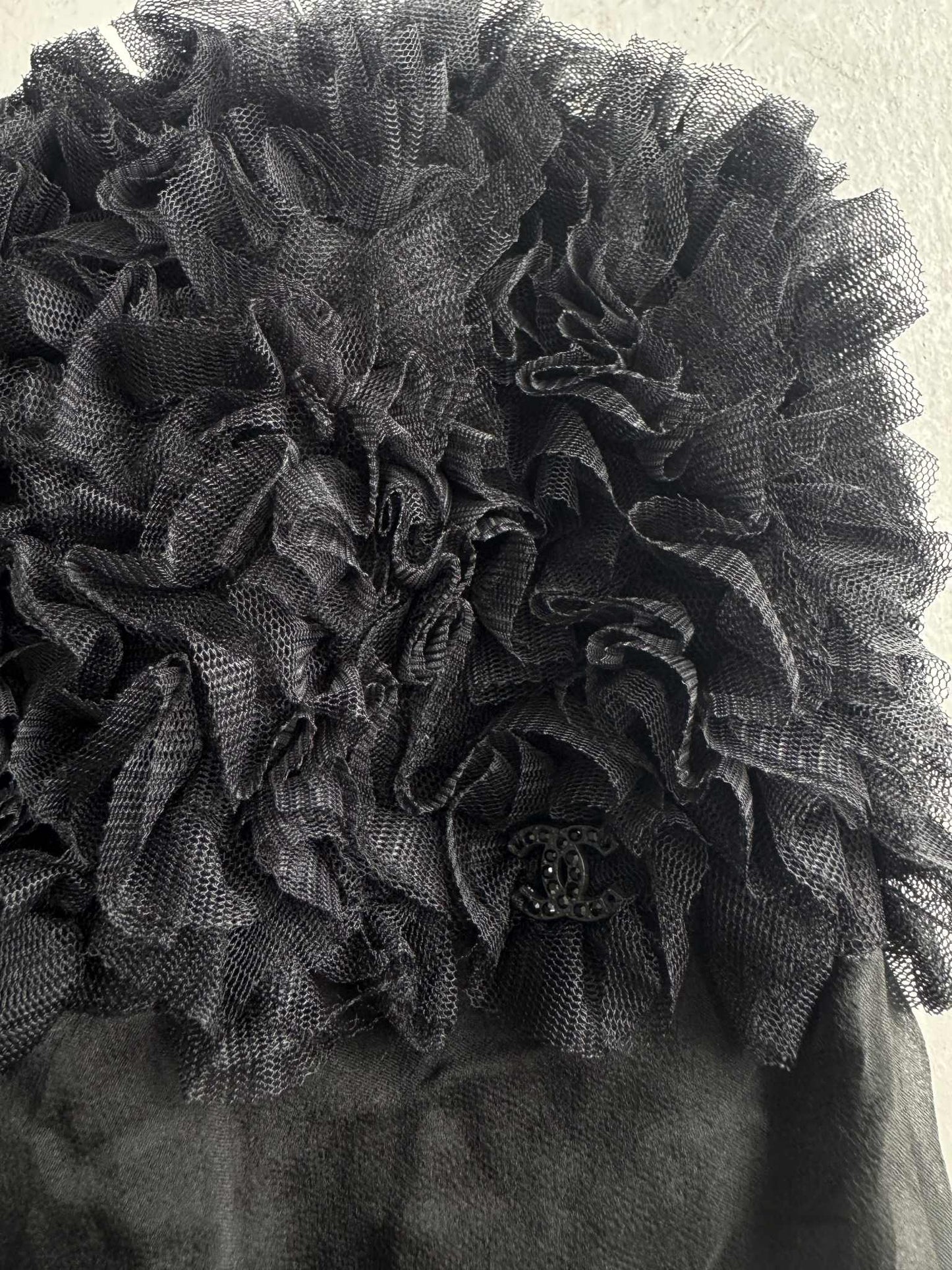 Chanel Vintage Black Lace Dress