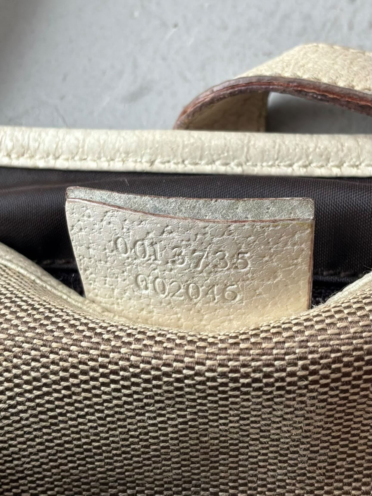 Gucci Canvas Leather Jackie Bag