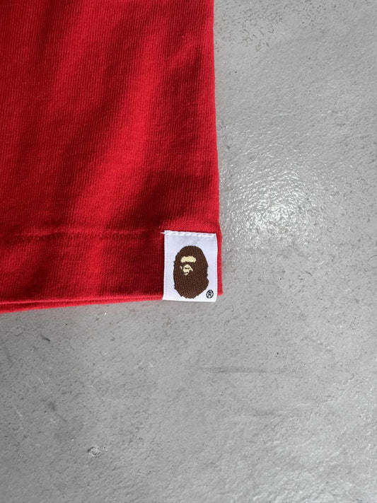 Bape Bicolor Motorsport Red tee