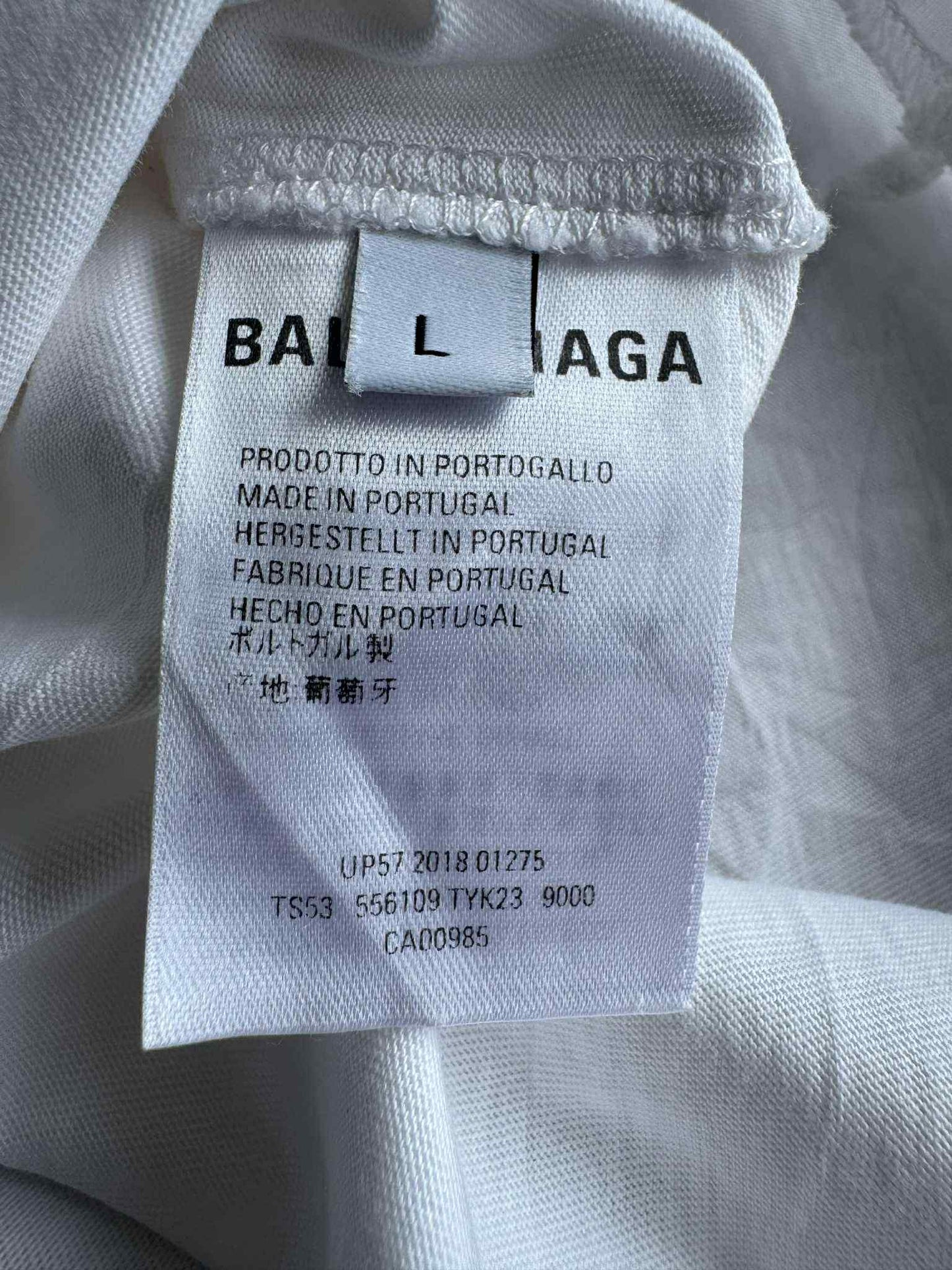 Balenciaga Mode Oversized White Shirt