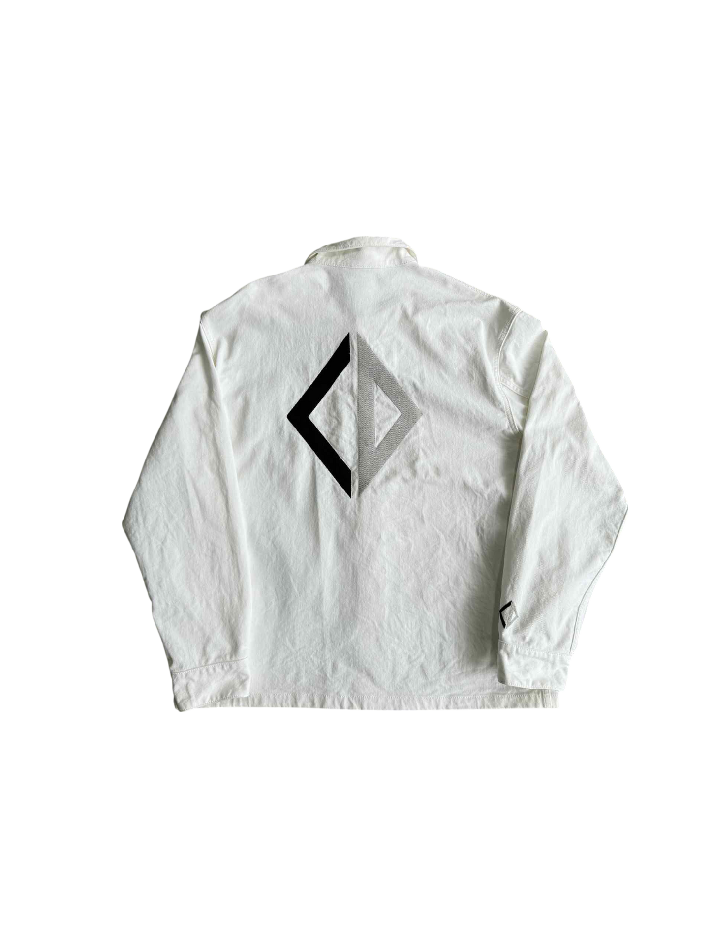 Dior Embroidered Cd Letter Denim White Jackrt