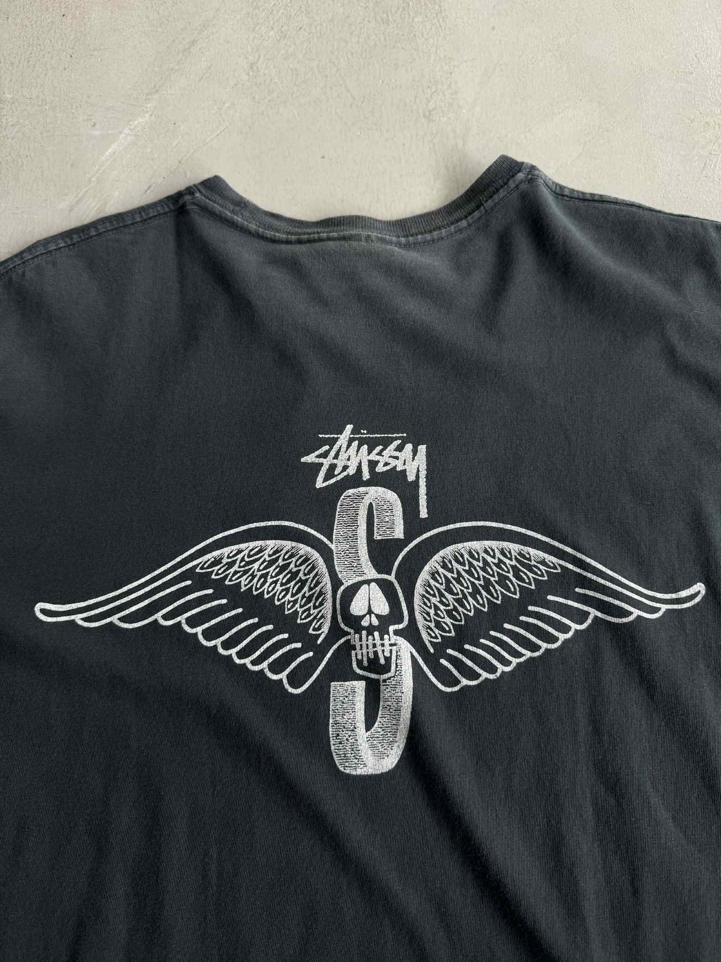 Stussy Skull wing Black shirt