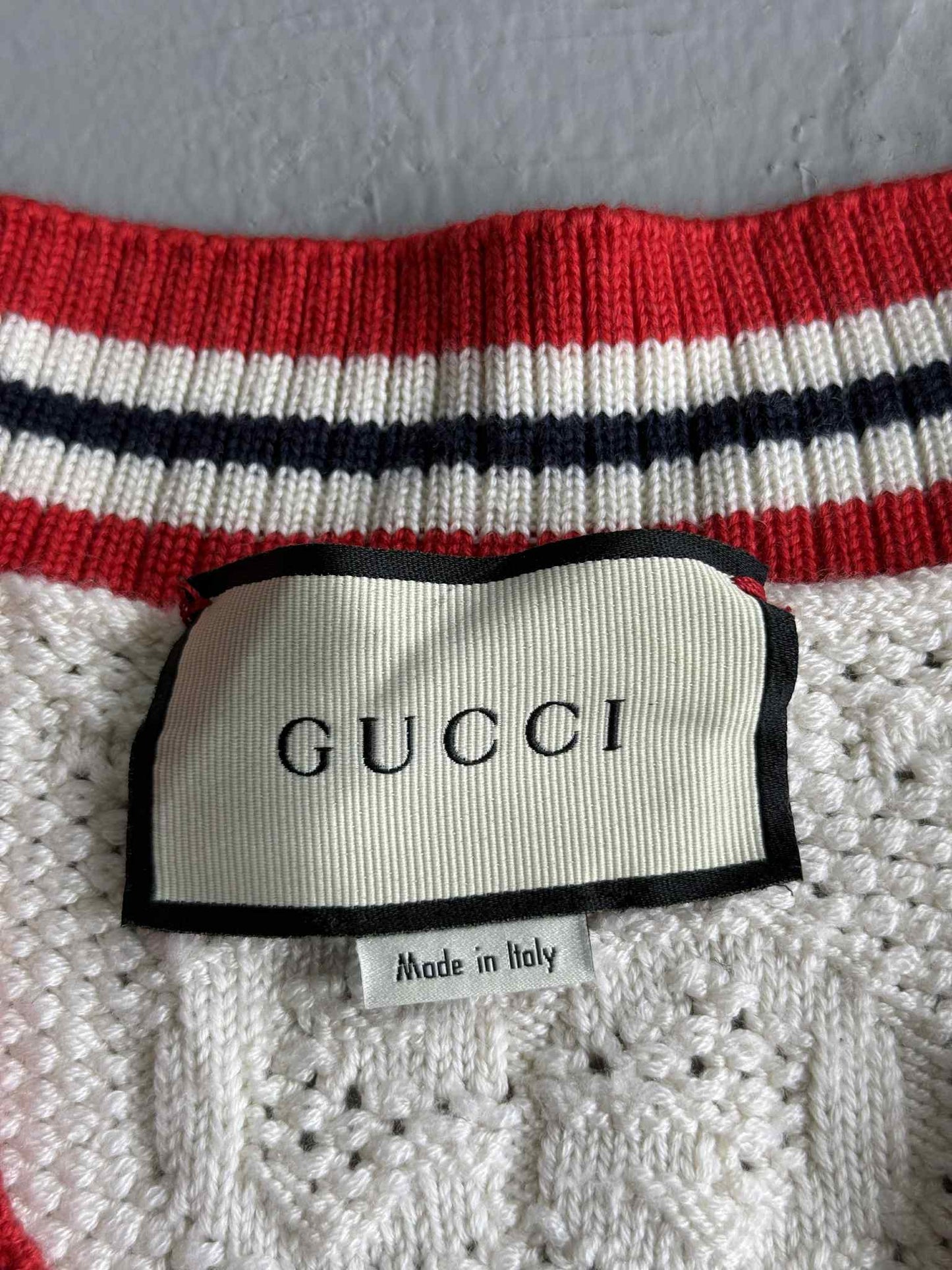 Gucci Monogram Striped Casual Long Sleeve Sweater