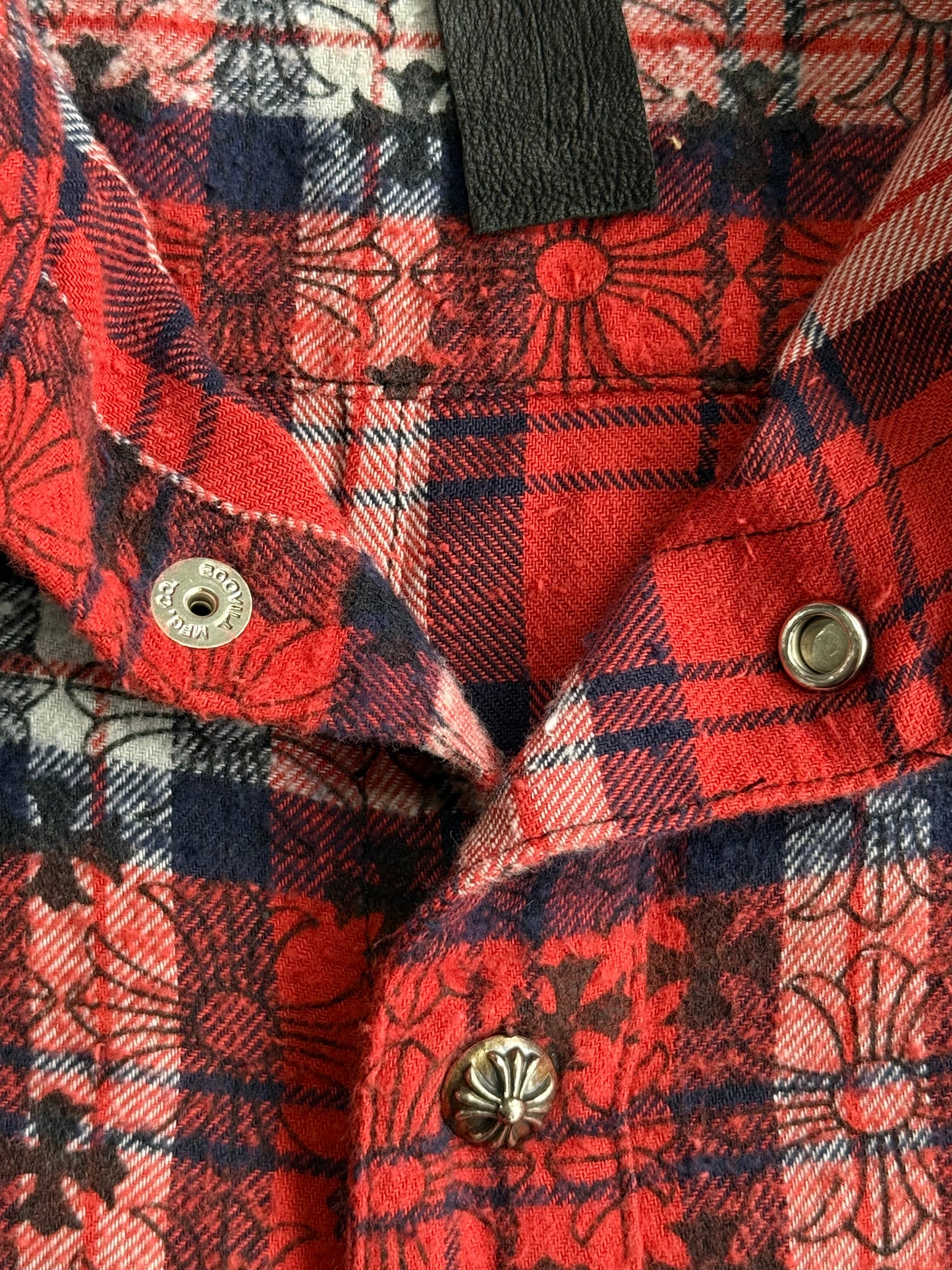 Chrome Hearts Monogram Cross Patched Flannel